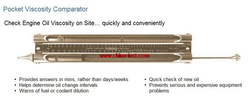 商品名稱：VISGAGE 發動機油 液壓油 掌上粘度計Pocket Viscosity Comparator